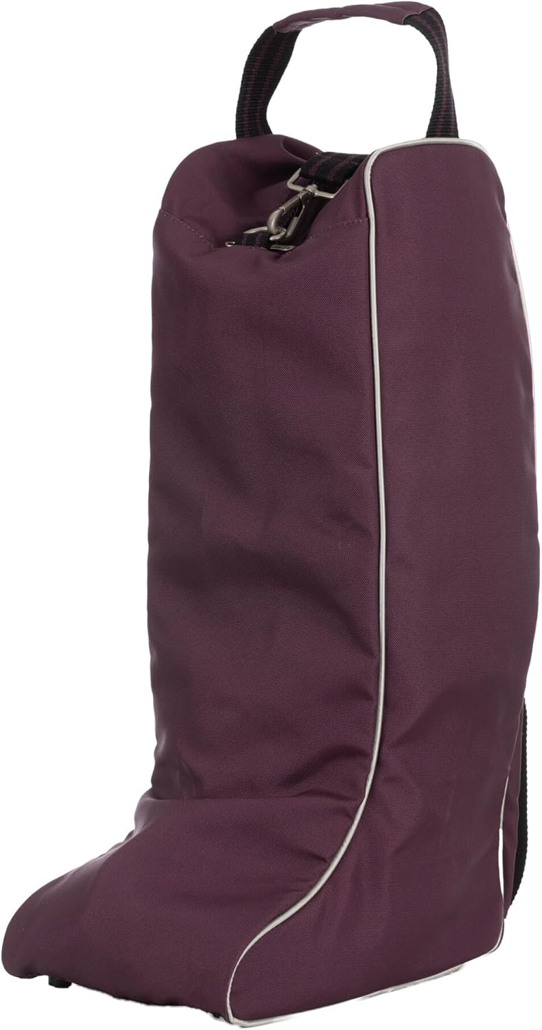 Equinavia Darby Equestrian Durable Padded Tall Boot Bag with Shoulder Strap - Plum Wine - One Size - Image 5